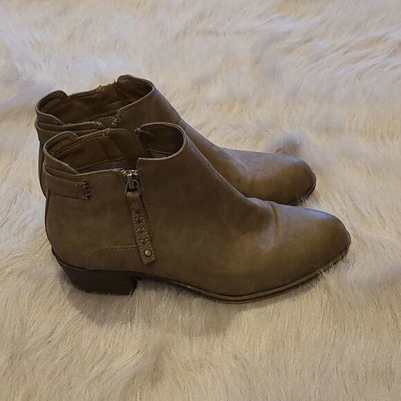 Madden‎ girl womens brown side zip ankle booties size 7 1/2 - Picture 8 of 8